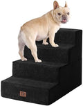 EHEYCIGA Dog Stairs for Bed 18" H, Dog 4-Steps for High Bed by EHEYCIGA