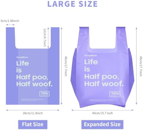 125 Pack Large Dog Poop Bags for A&H Swivel Bin Pooper Scooper Purple - Image 3