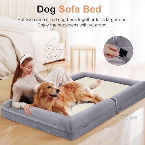 NANUYA Orthopedic Dog Bed for XX-Large Dogs, 44 x 34 Inch - Image 3