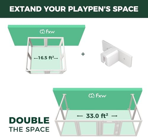 FXW Fence-to-Wall Anchors for AuraSpace Acrylic Indoor Dog Playpen - Image 4