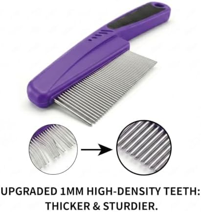 Yumflan Fine Tooth Stainless Steel Flea Comb - Image 2
