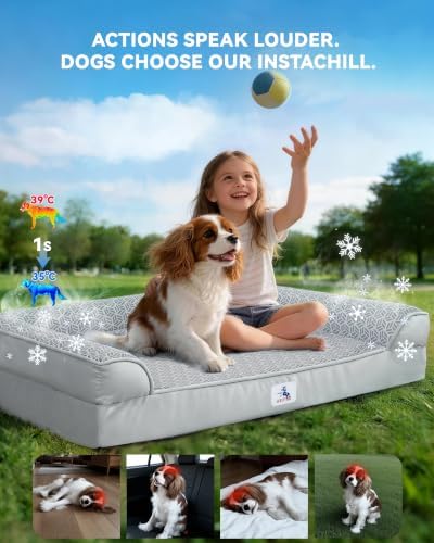 Cooling Dog Bed with PCM, Instant Chill Pet Sofa - Image 6