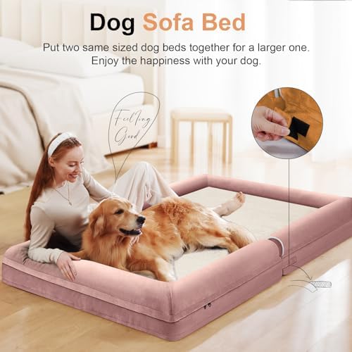 NANUYA Orthopedic Dog Bed for Jumbo Dogs, 48 x 33 Inch - Image 3