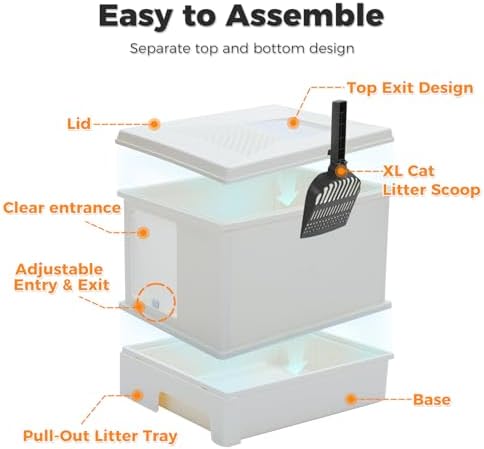 MUTTROS Enclosed Cat Litter Box - Image 5