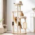 Modern Solid Wood Cat Tree for Indoor Cats Up to 15lbs, Scratcher & by Kicari