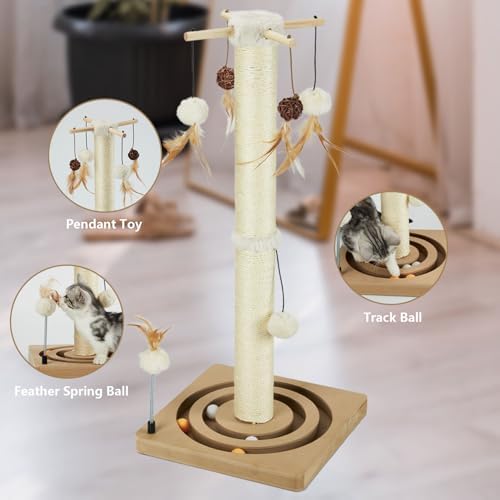 PEEKAB Cat Scratching Post Sisal Scratch Posts - Image 2