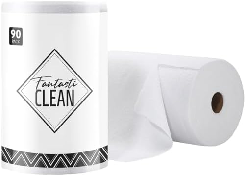 Fantasticlean Microfiber Cleaning Cloth Roll- 90 Sheets by Fantasticlean