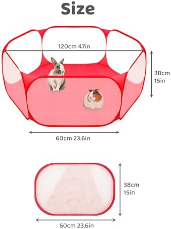 Amakunft Small Animal Playpen, Pop-Up Portable Play Yard - Image 5