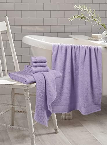 GLAMBURG 100% Cotton Ultra Soft 6 Pack Towel Set, Contains 2 Bath Towels 28x55 - Image 3