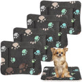 Tuanse 4 Pack Soft Pet Bed Mat Small Dog Crate Fleece by Tuanse
