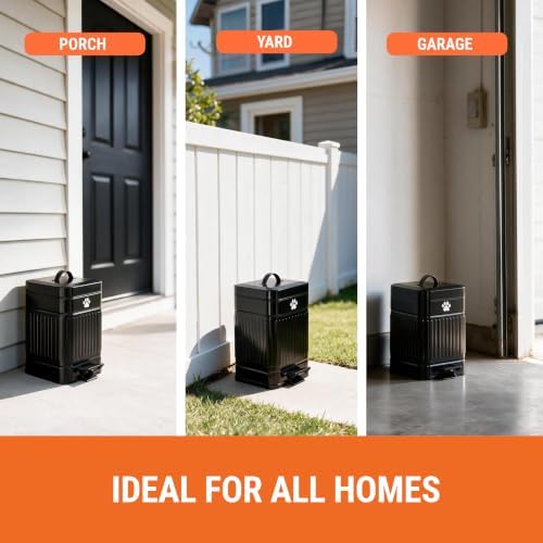 Pupzle Dog Poop Trash Can Outside, 1.3 Gal Outdoor Dog Poop Trash Can - Image 5