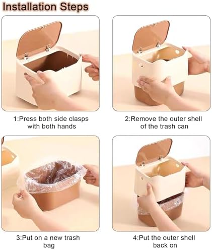 Cat Litter Trash Can Mini Countertop Trash - Image 6