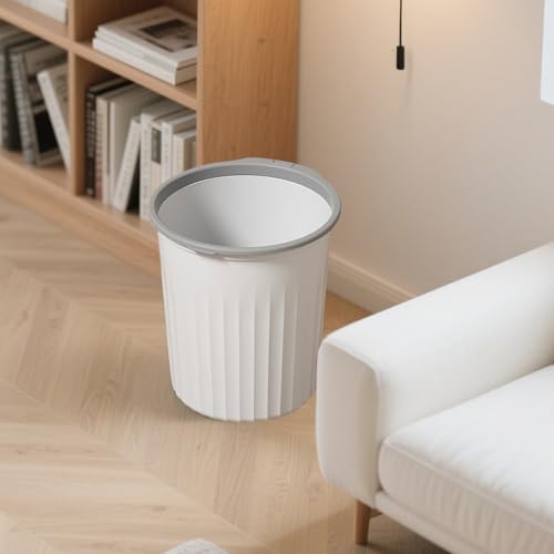 Bathroom Garbage Can, Lightweight Durable Striped Garbage Cans - Image 3
