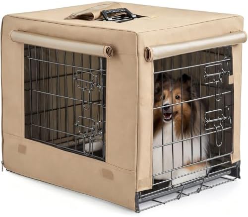 DONORO Dog Crates for Small Size Dogs Indoor Double Door Dog Kennels & Houses by DONORO