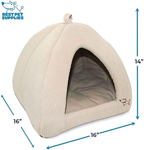Best Pet Supplies Cat Bed for Indoor Cat, Domed Tent House - Image 3