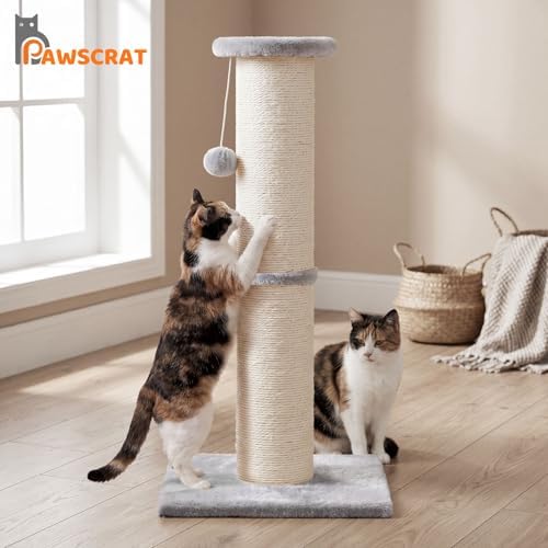 PAWSCRAT 32" Tall Cat Scratching Post, 5-Inch Diameter - Image 6
