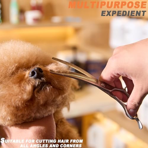 High-end Professional Dog Grooming Curved Thinning Scissors Teeth Blending - Image 6