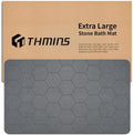 THMINS Extra Large Stone Bath Mat by THMINS
