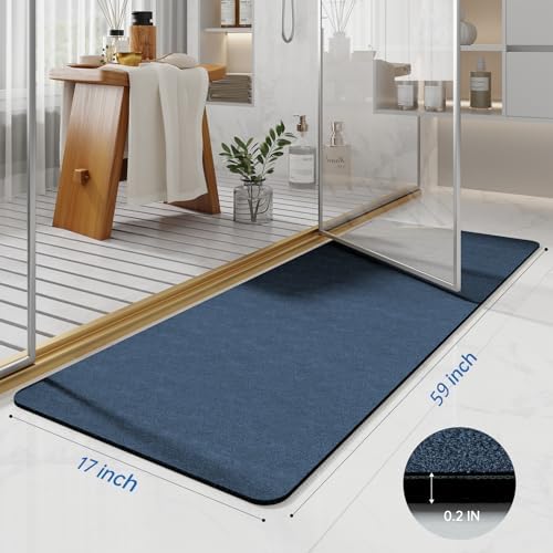 Extra Long Bath Rugs 59x17-Diatomaceous Earth Bath Mats - Image 2