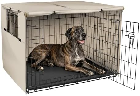 Explore Land Dog Crate Cover, 54 inches, Light Tan by ExploreLand
