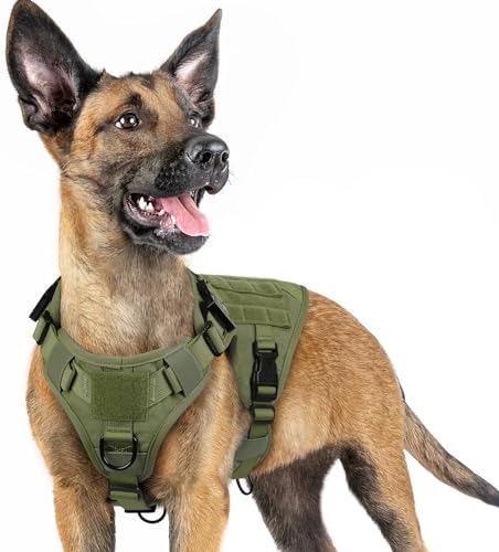 rabbitgoo Tactical Dog Harness for Small, Heavy Duty Military No Pull Vest by rabbitgoo