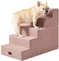 EHEYCIGA Dog Stairs for High Bed 25" H, Extra Wide Dog 5-Step by EHEYCIGA