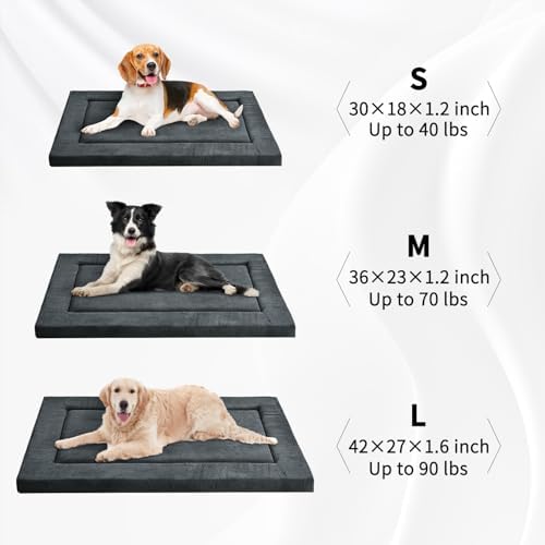 Dog Bed for Crate, Small Dog Crate Beds, Washable Pet Bed Mat Kennel Pad - Image 5