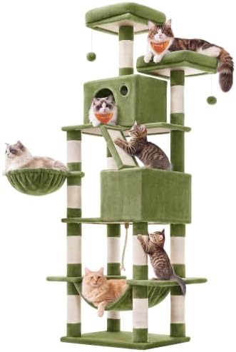 Feandrea Cat Tree, 81.1-Inch Large Cat Tower by FeandreabySONGMICSHOME