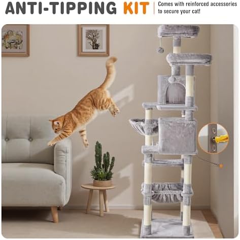Sweetcrispy 71 Inch Cat Tree Tower - Image 6