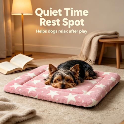 Dog Bed Mat, Reversible & Ultra Soft Kennel Pad-Machine Washable Pet Bed - Image 7