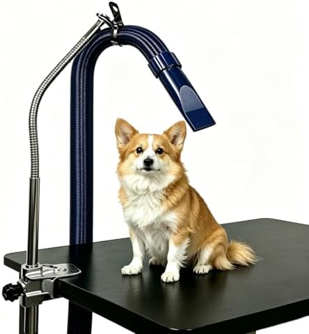 Heavy Duty Dog Pet Grooming Table Hair Dryer Stand Hose Tube Holder Hands-Free by Unknown