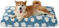 LE SURE Cute Aesthetic Dog Bed for Crate, Jacquard Thick Pet Pillow 35x22 by Lesure