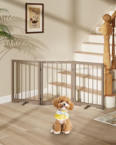 Free Standing Dog Gate Indoor, Foldable Dog Gate by Cideny