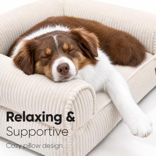 FUKUMARU Cute Dog Bed, Thickened Orthopedic Dog Sofa, Waterproof&Washable - Image 2