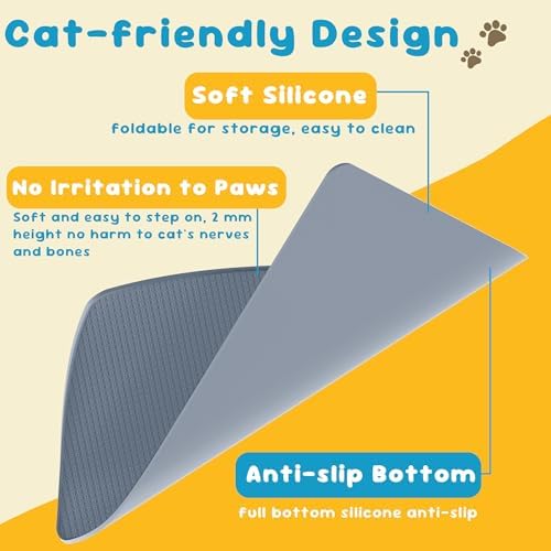 Cat Litter Mat, Silicone Litter Trapping Mat - Image 5