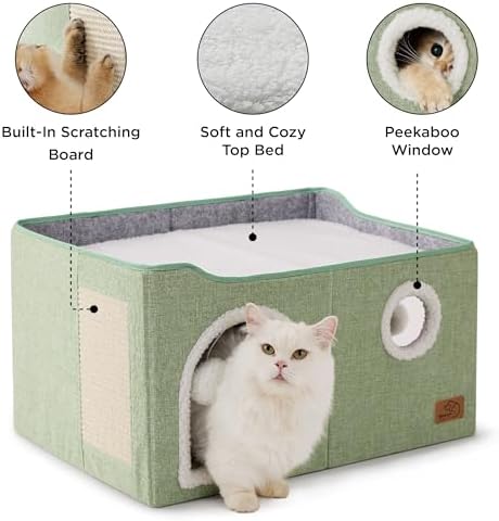 Bedsure Extra Wide Cat House Bed - Image 4