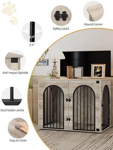 Hzuaneri 44.1'' Dog Crate Furniture, Dog Kennel Indoor - Image 6