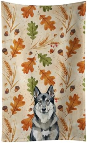 Caroline's Treasures Norwegian Elkhound Dogs Kitchen Towel 15x25 in by CarolinesTreasures