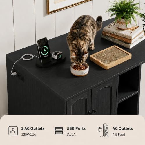 Garvee Cat Litter Box Enclosure, Large Cat House - Image 4