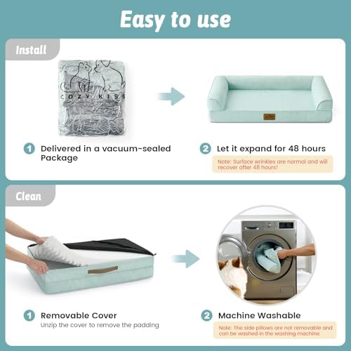 COZY KISS Cooling Dog Bed for Medium Dogs - Image 5
