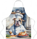 Caroline's Treasures American Bulldog The Chef Apron Cooking Kitchen Server by CarolinesTreasures