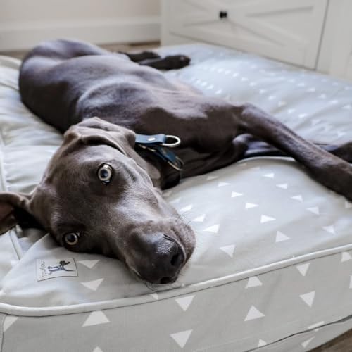 Molly Mutt Light Gray Dog Bed Cover, Non-Toxic & 100% Cotton - Image 4