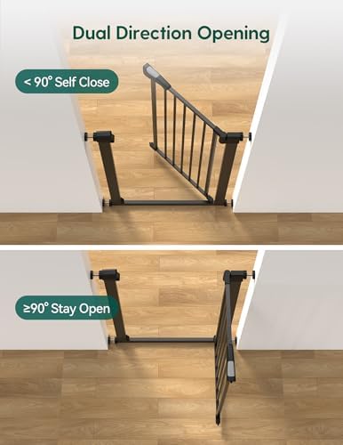 Bebelio 26–28.5" Narrow Baby Gate, No Driiling, PressGuard P7 - Image 3