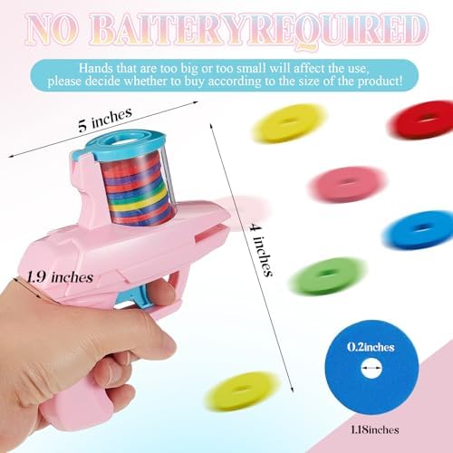 Sumind 4 Pcs Foam Disc Shooter Blasters, Light Blue - Image 2
