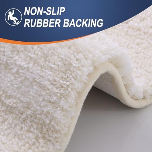 OLANLY Bathroom Runner Rug 47x17, Extra Soft Absorbent Microfiber Bath Rugs - Image 4