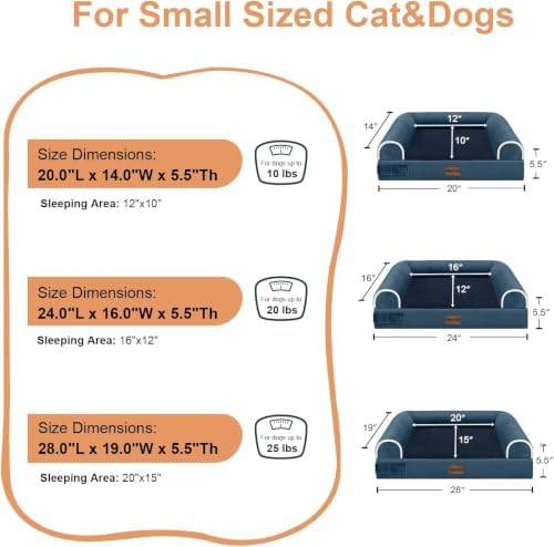 NANUYA Orthopedic Dog Bed for Small Dogs, 20 x 14 Inch - Image 6