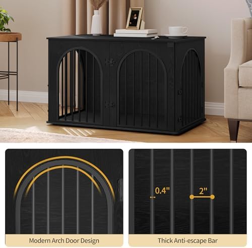Hzuaneri 39.4'' Dog Crate Furniture, Dog Kennel Indoor - Image 4