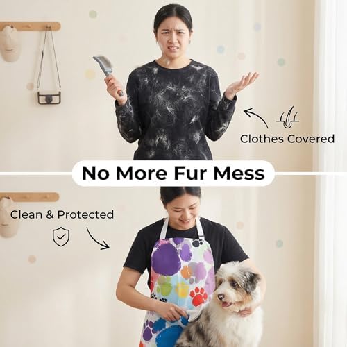 2 Pack Dog Grooming Waterproof Apron - Image 3