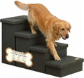 4-Step Wide Dog Stairs with Storage 23" H, Non-Slip Sturdy Pet Steps by Fecuria