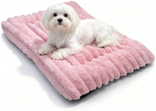 22 Inch Ultra Soft Comfy Pet Bed, Tiny Dog Bed, Washable Anti-Slip Crate Pad by ZihapgpzpPetSupplies
